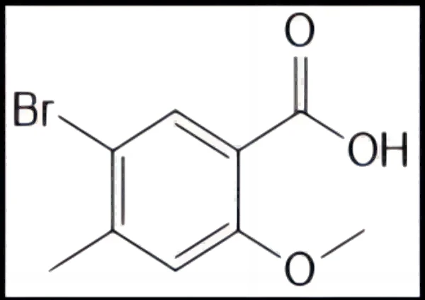 5- bromo -2- metoksi -4- asid metil-benzoik; CAS Non .: 90326-61-7